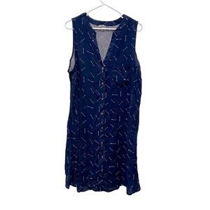 Button Up Print Dress